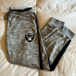 NFL Team Apparel, Raiders crop athletic wear.